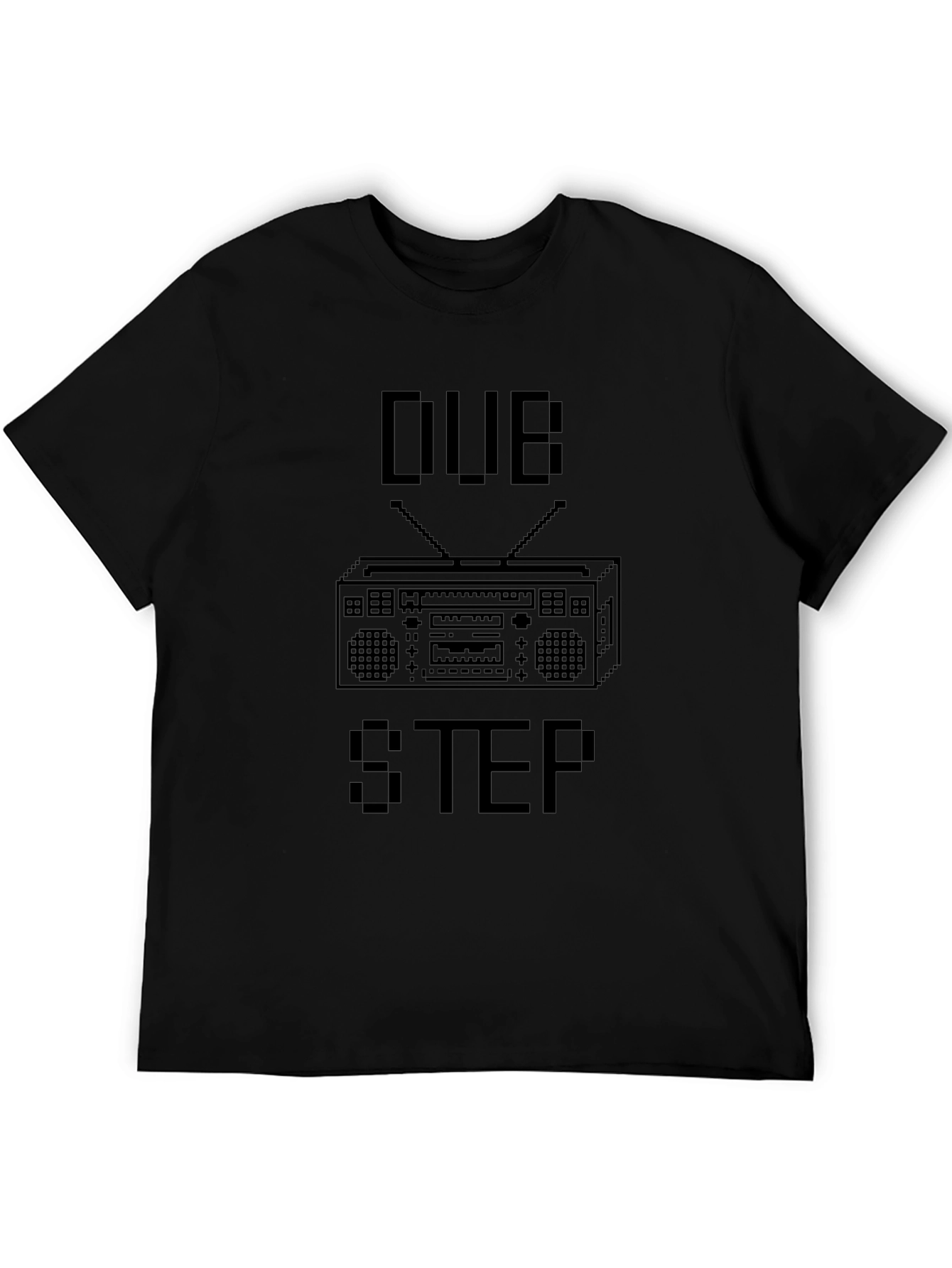 Dubstep Boombox Black Graphic T-Shirt