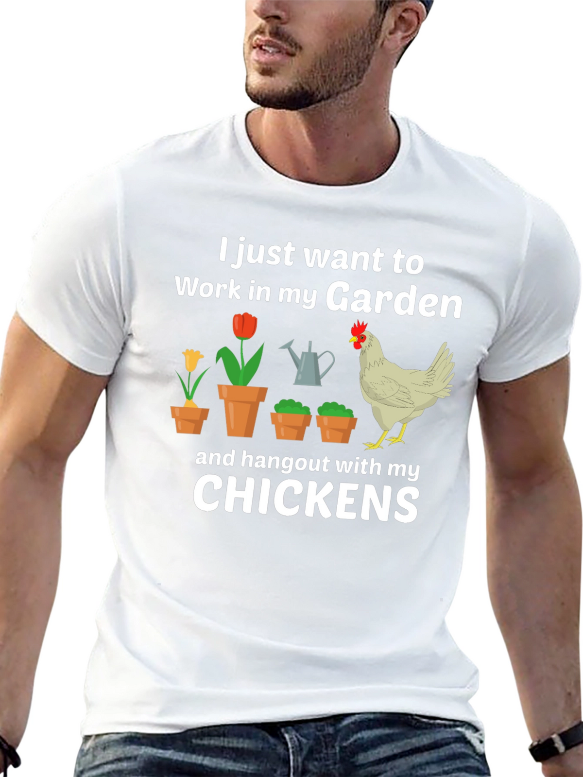 Gardening & Chicken Lover T-Shirt