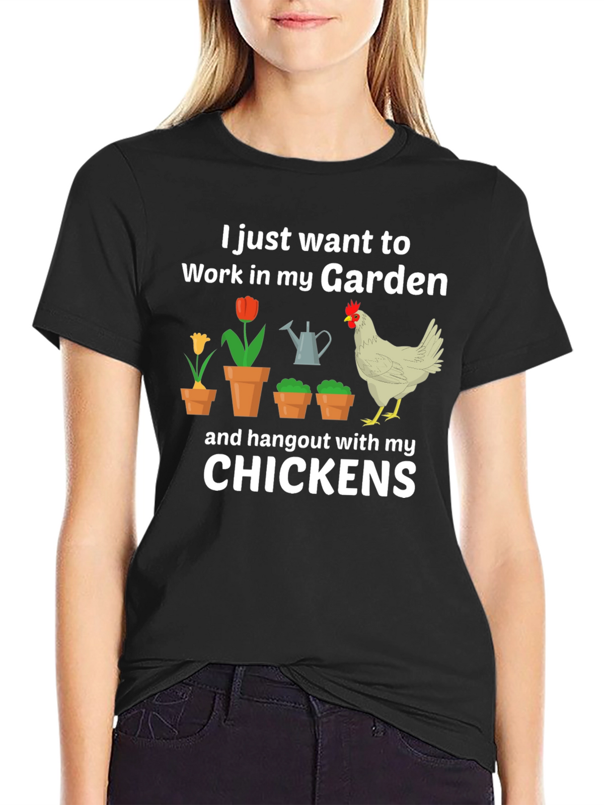 Gardening & Chicken Lover T-Shirt
