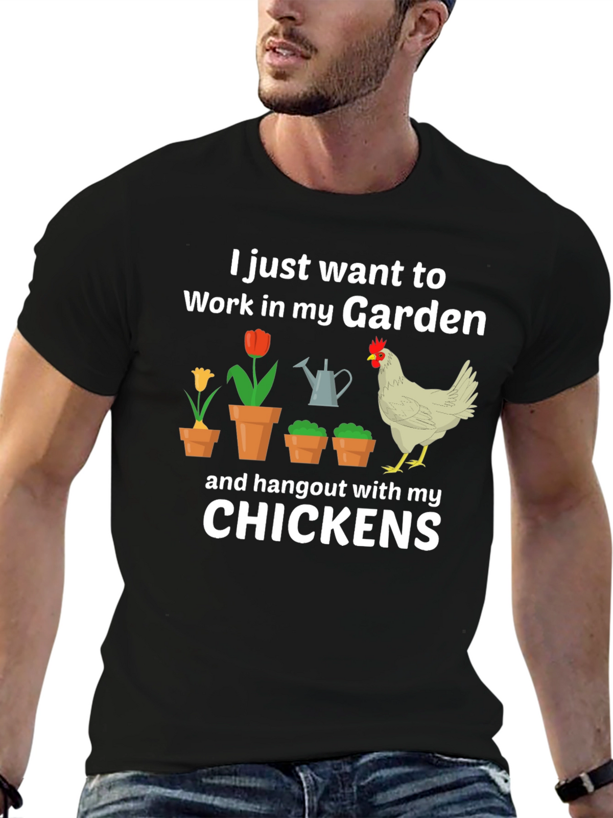 Gardening & Chicken Lover T-Shirt