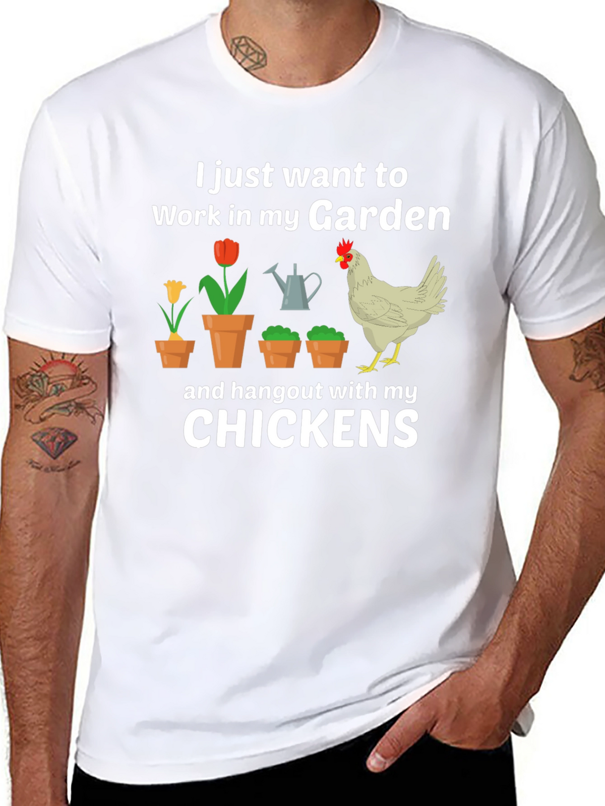 Gardening & Chicken Lover T-Shirt
