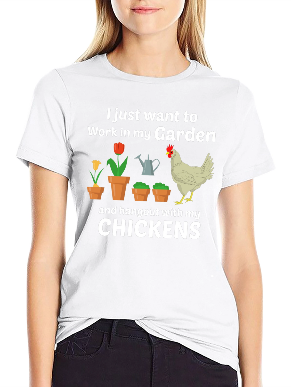 Gardening & Chicken Lover T-Shirt