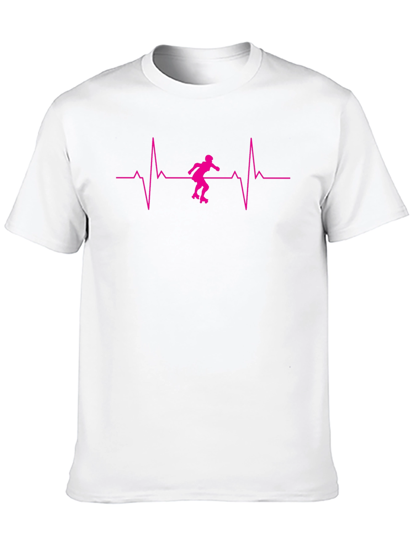 Roller Skating Heartbeat Graphic Tee