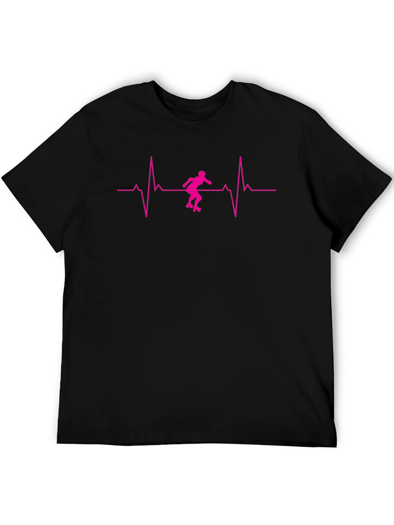 Roller Skating Heartbeat Graphic Tee