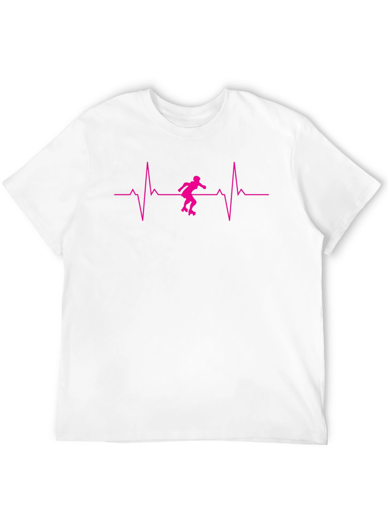 Roller Skating Heartbeat Graphic Tee