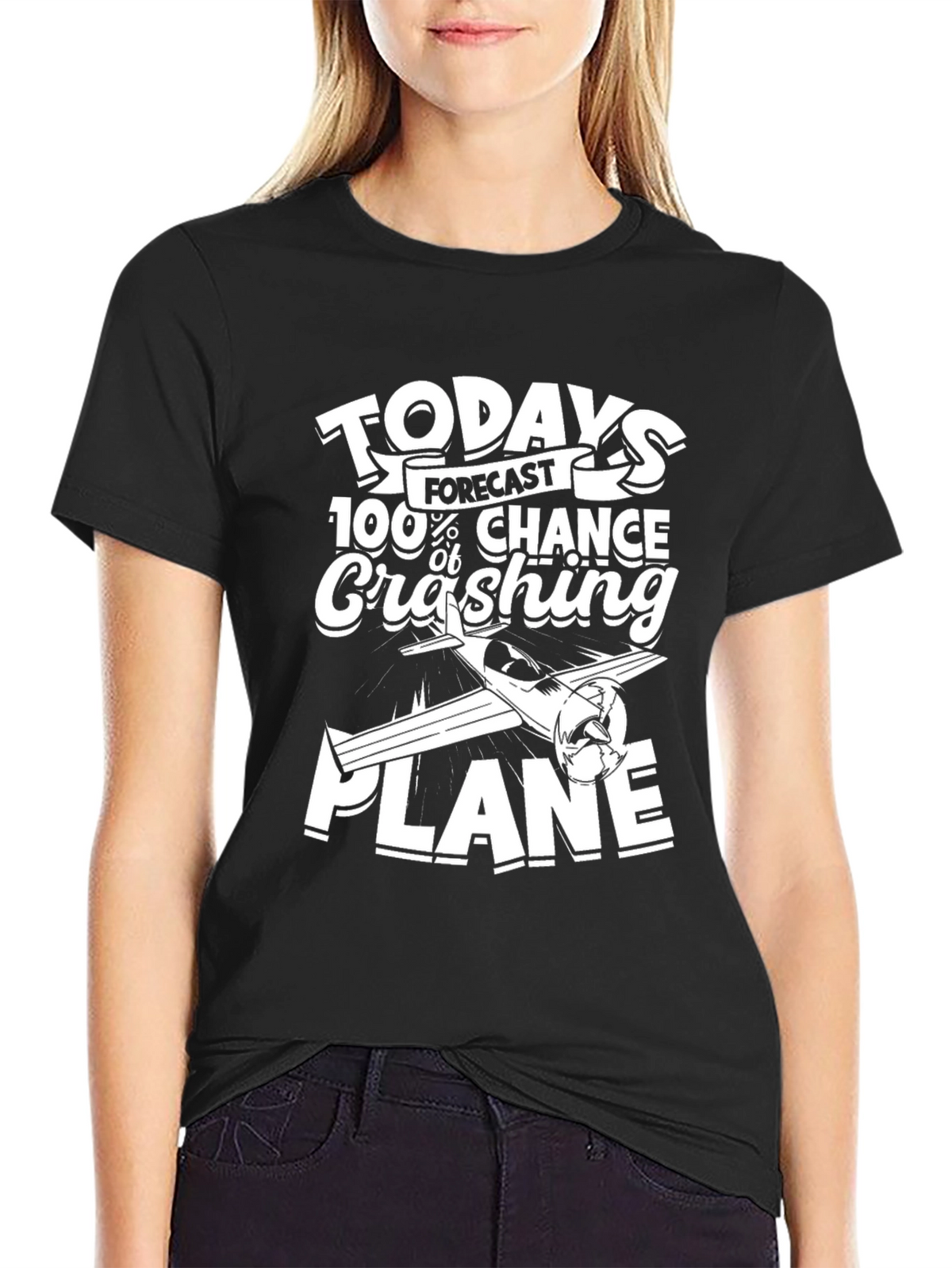 Funny Pilot Crashing Plane T-Shirt