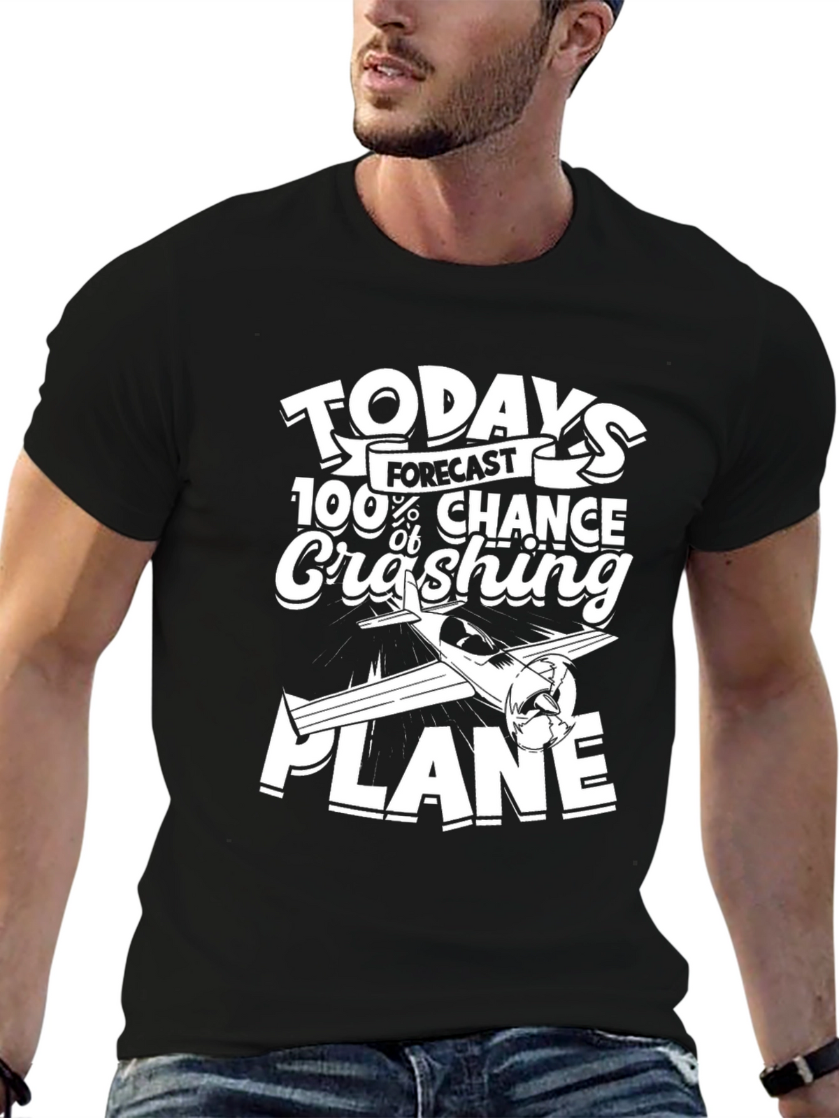 Funny Pilot Crashing Plane T-Shirt