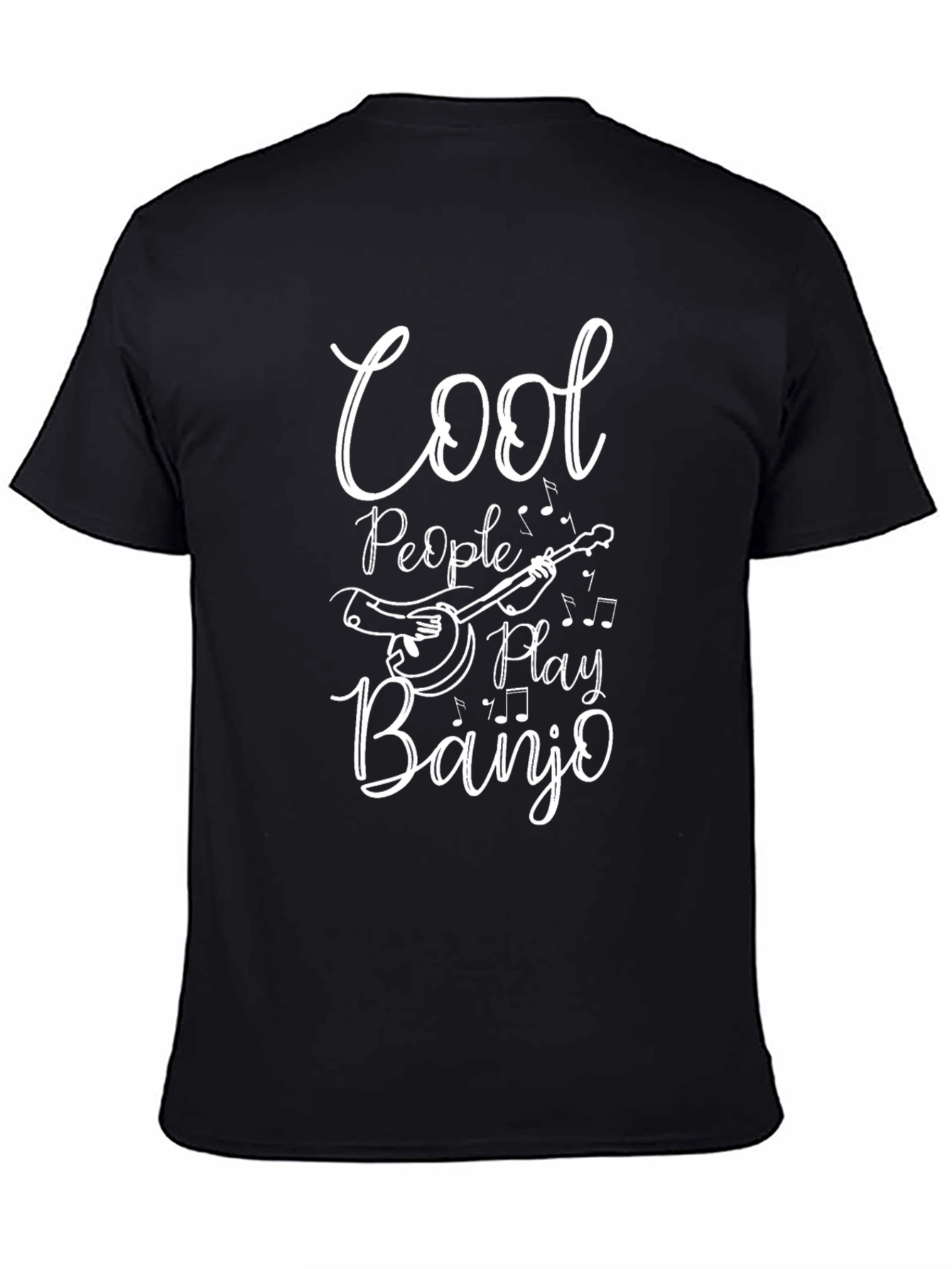 Cool People Play Banjo Black T-Shirt
