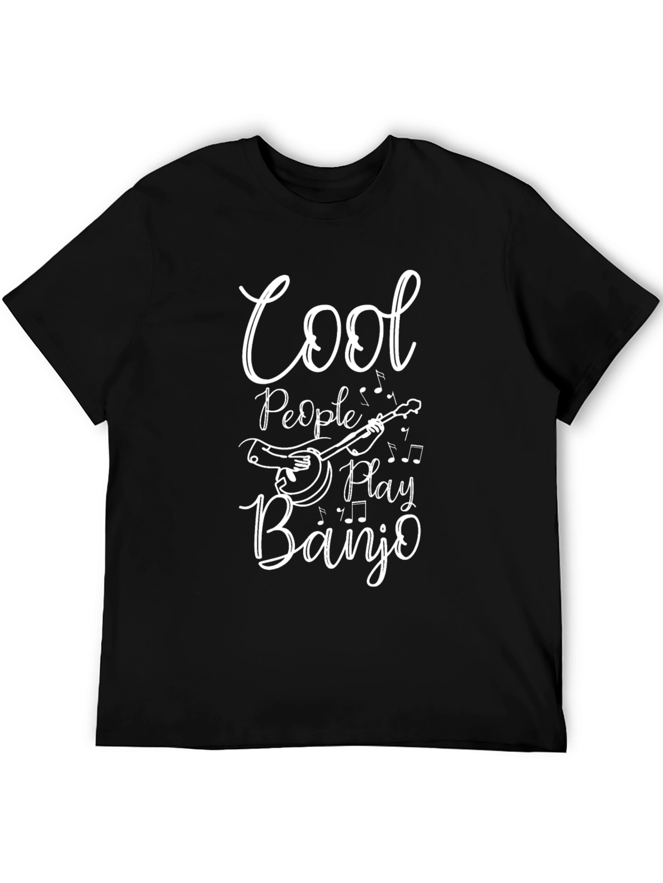 Cool People Play Banjo Black T-Shirt
