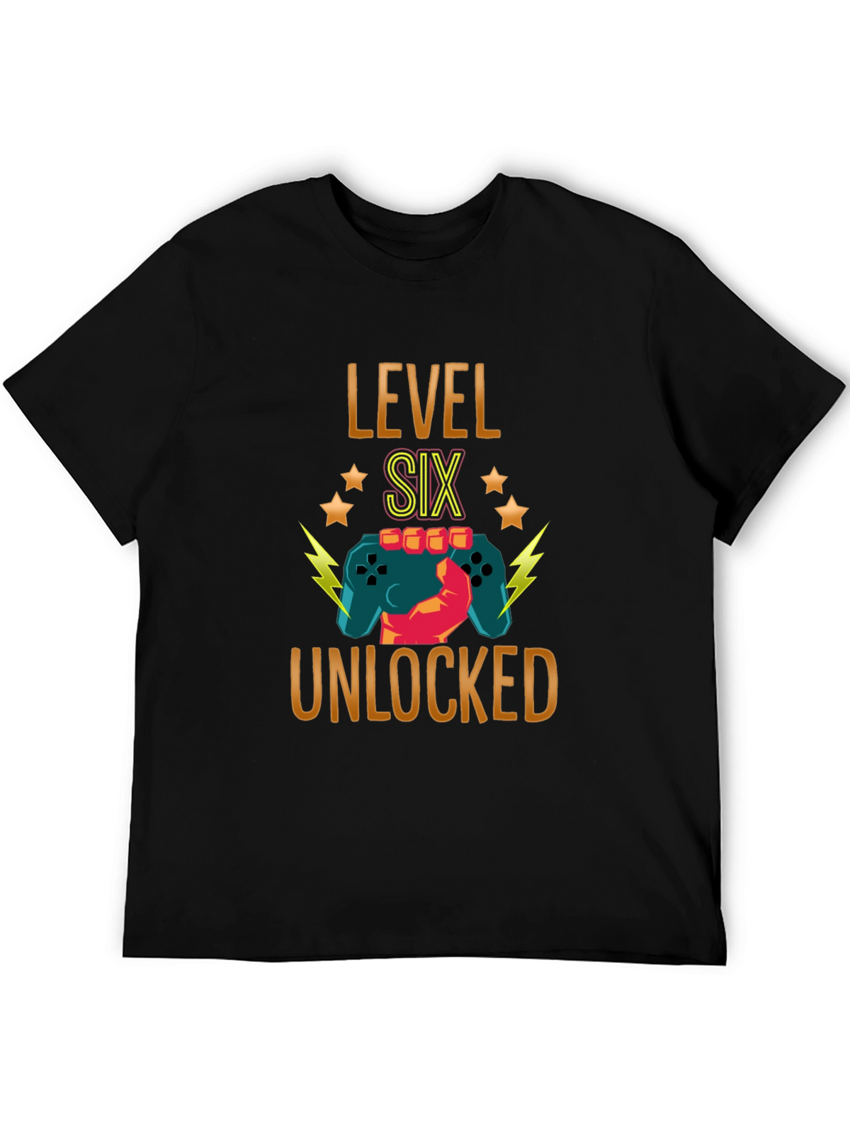 Level Six Unlocked Gamer Birthday Tee