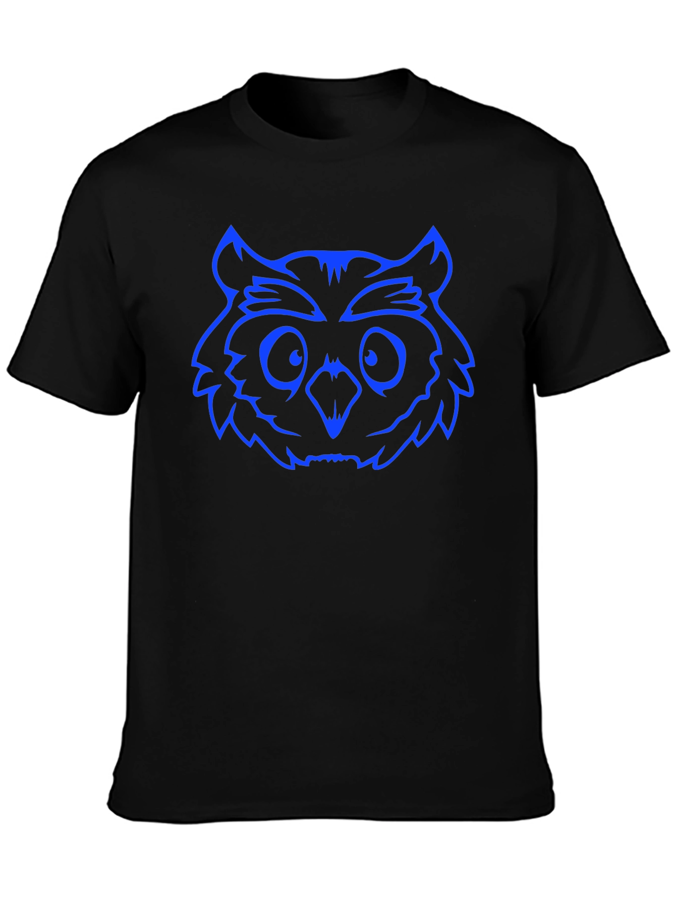 Cool Owl Graphic Black T-Shirt