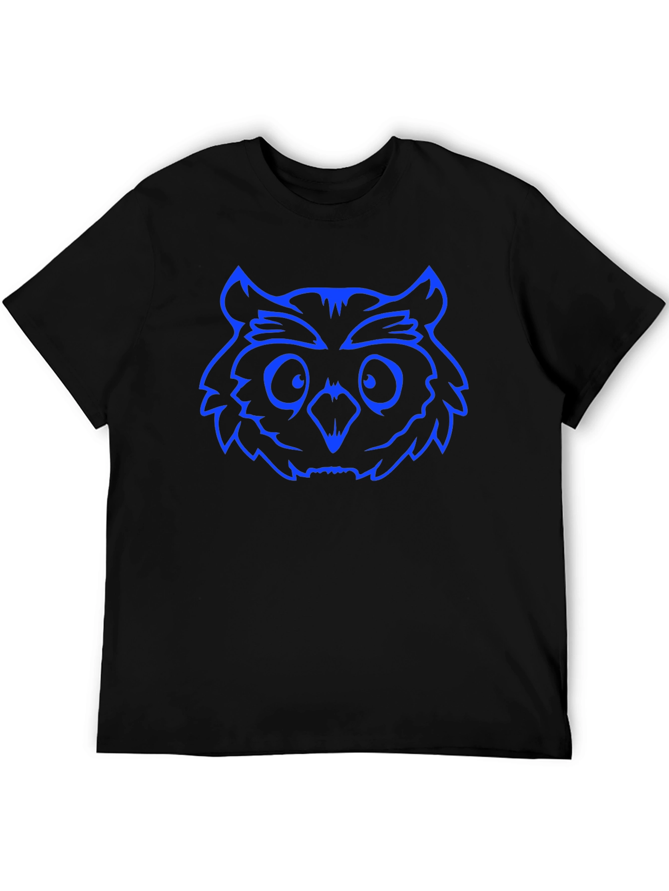 Cool Owl Graphic Black T-Shirt