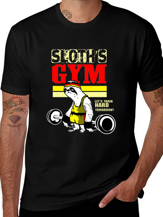 Sloths Gym T-Shirt - Train Hard Tomorrow!