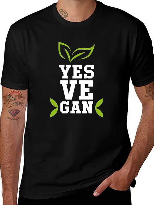 Yes Vegan T-Shirt - Plant Based Lifestyle Tee
