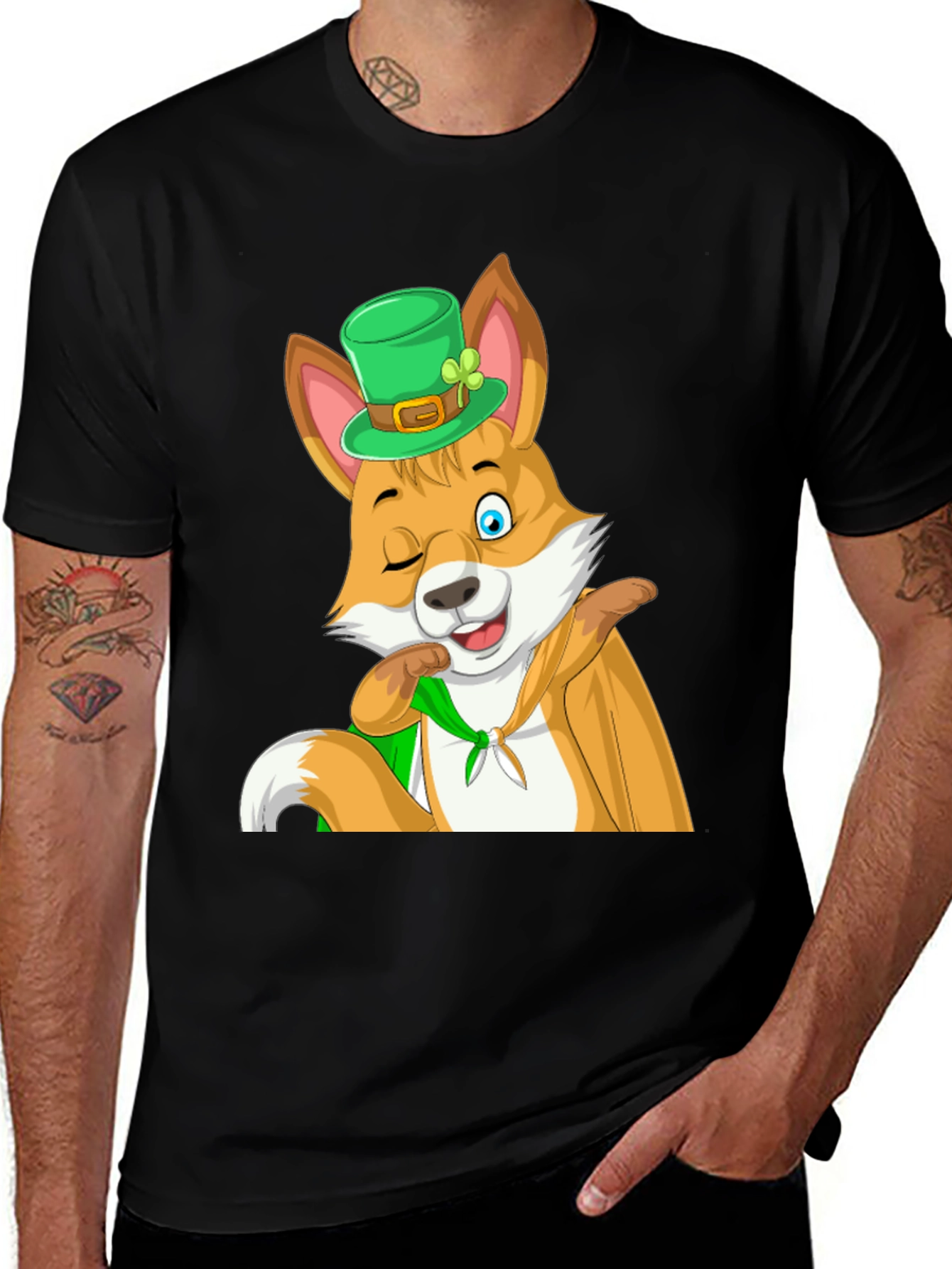 St. Patricks Day Fox T-Shirt