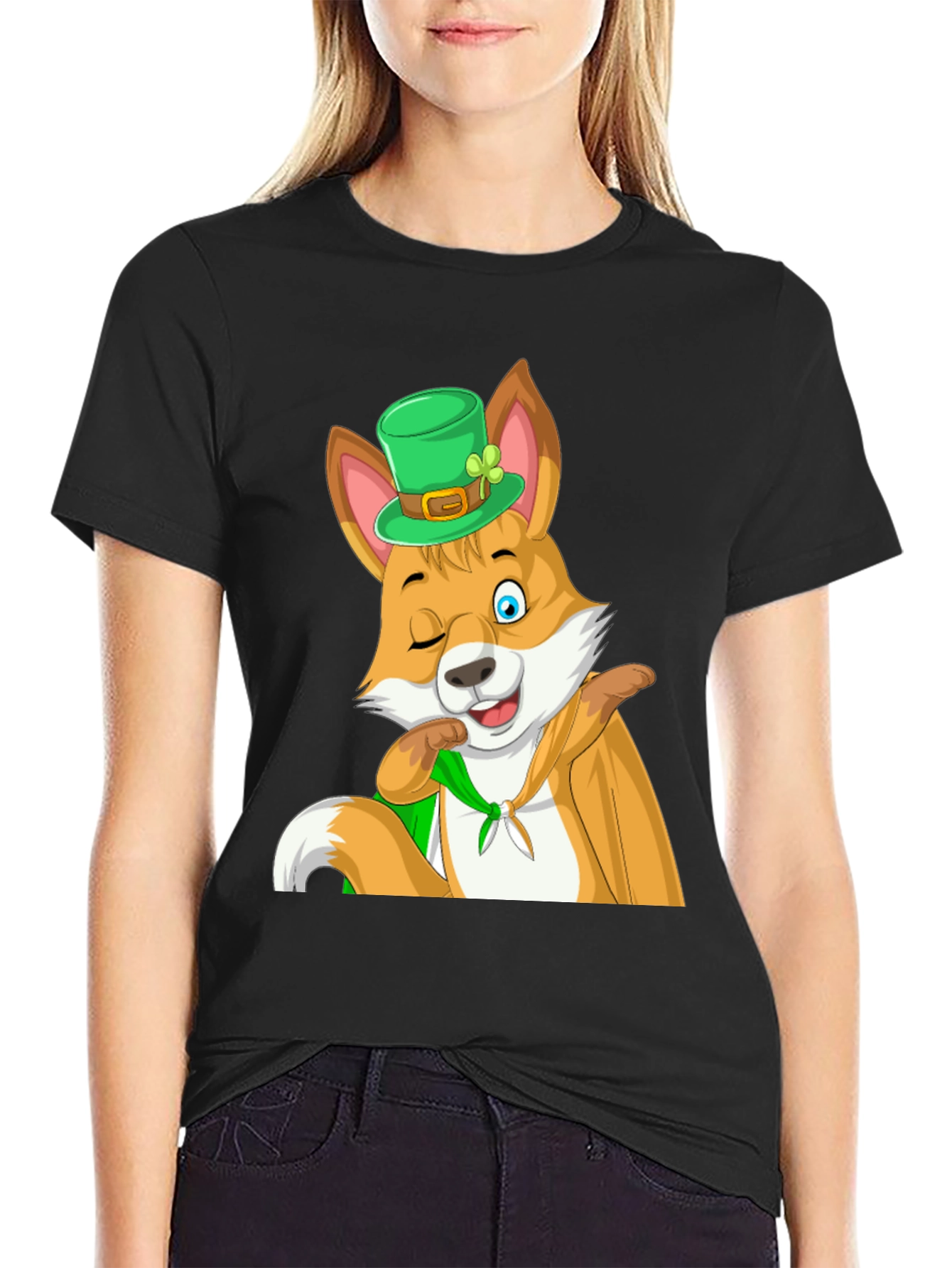 St. Patricks Day Fox T-Shirt