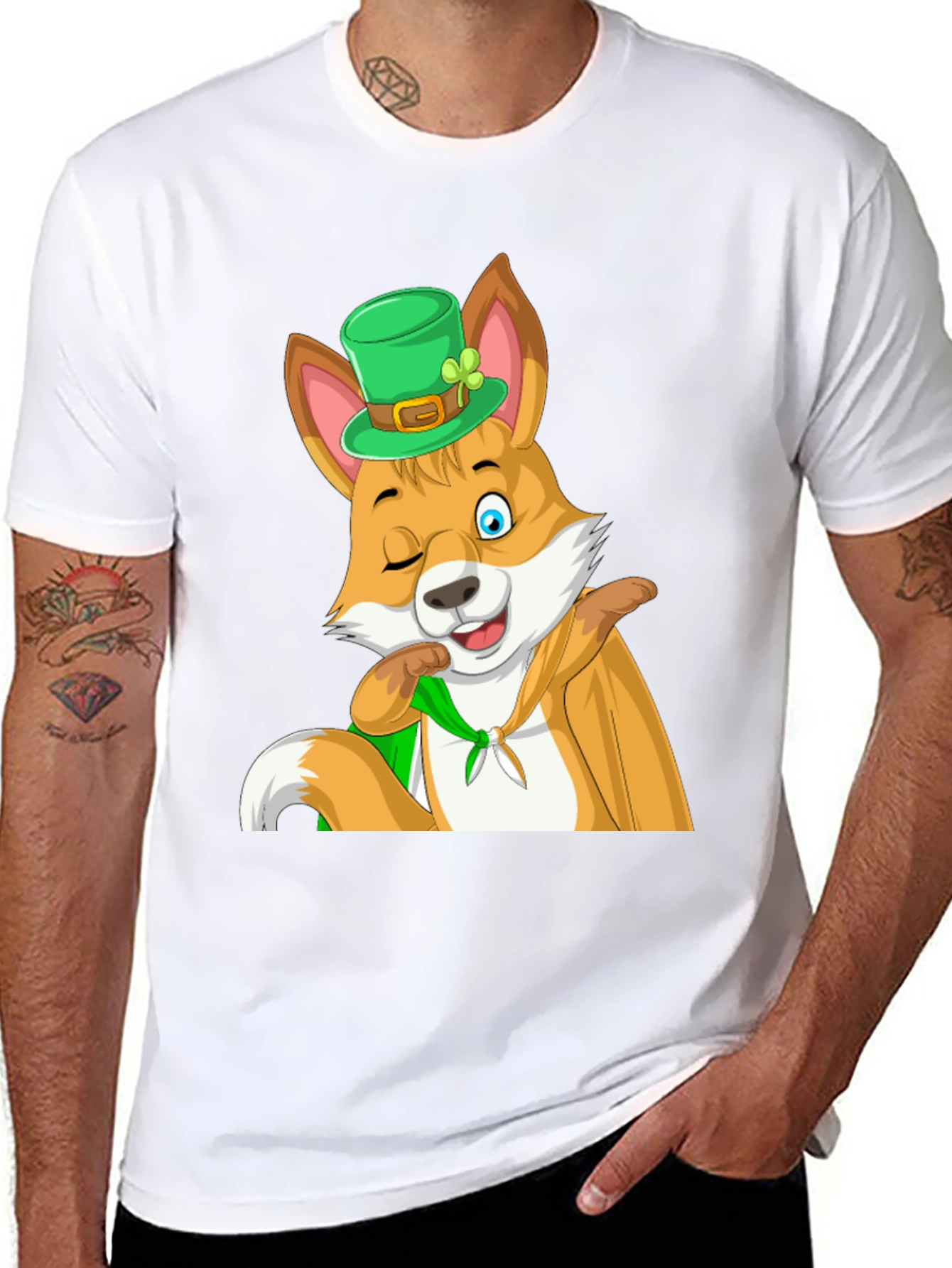 St. Patricks Day Fox T-Shirt