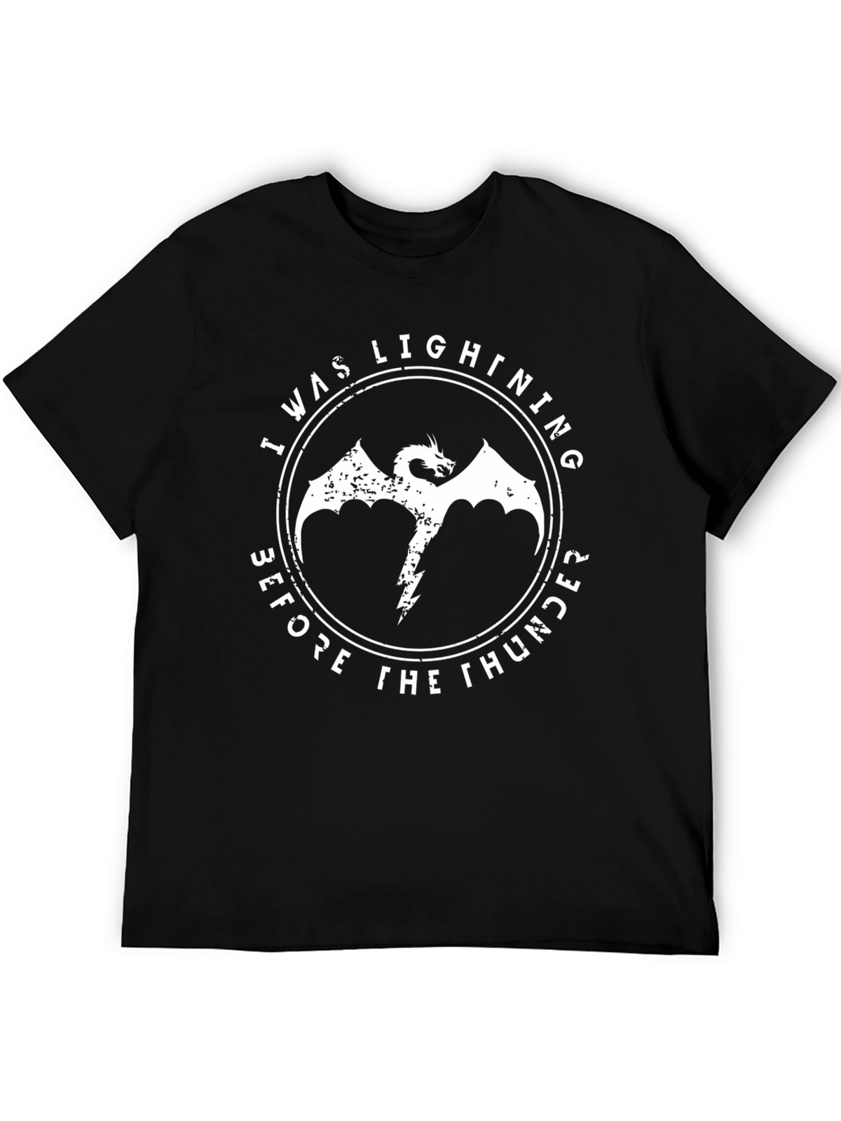 I Was Lightning Dragon Graphic Tee