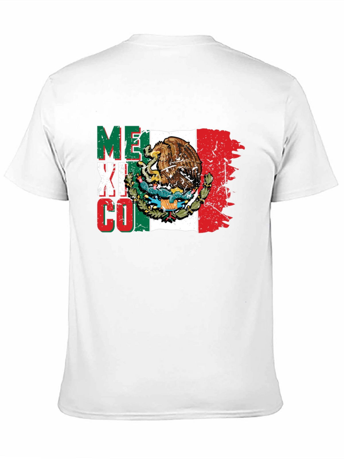 Mexico Flag Eagle T-Shirt - Black