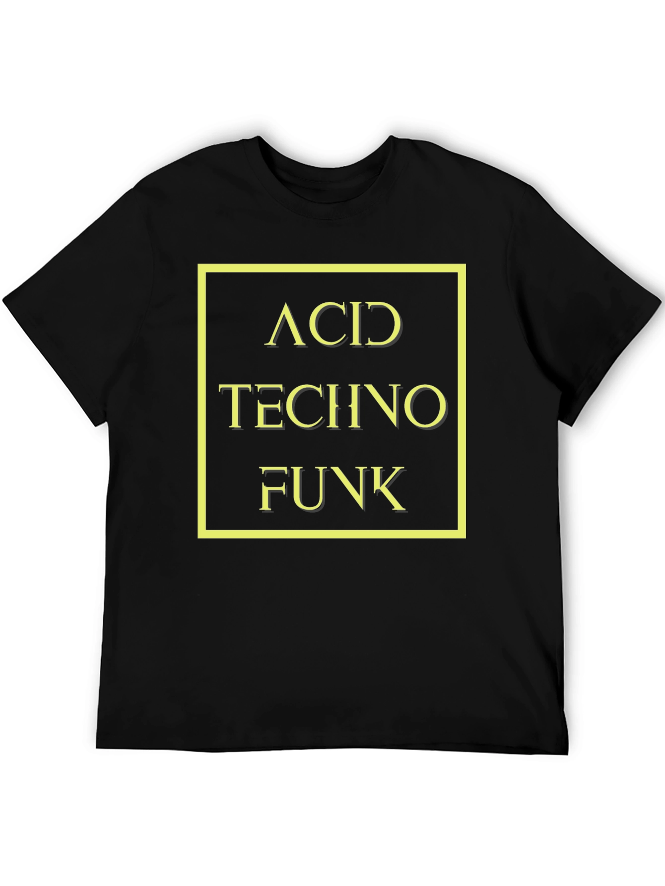 Acid Techno Funk Graphic T-Shirt - Black