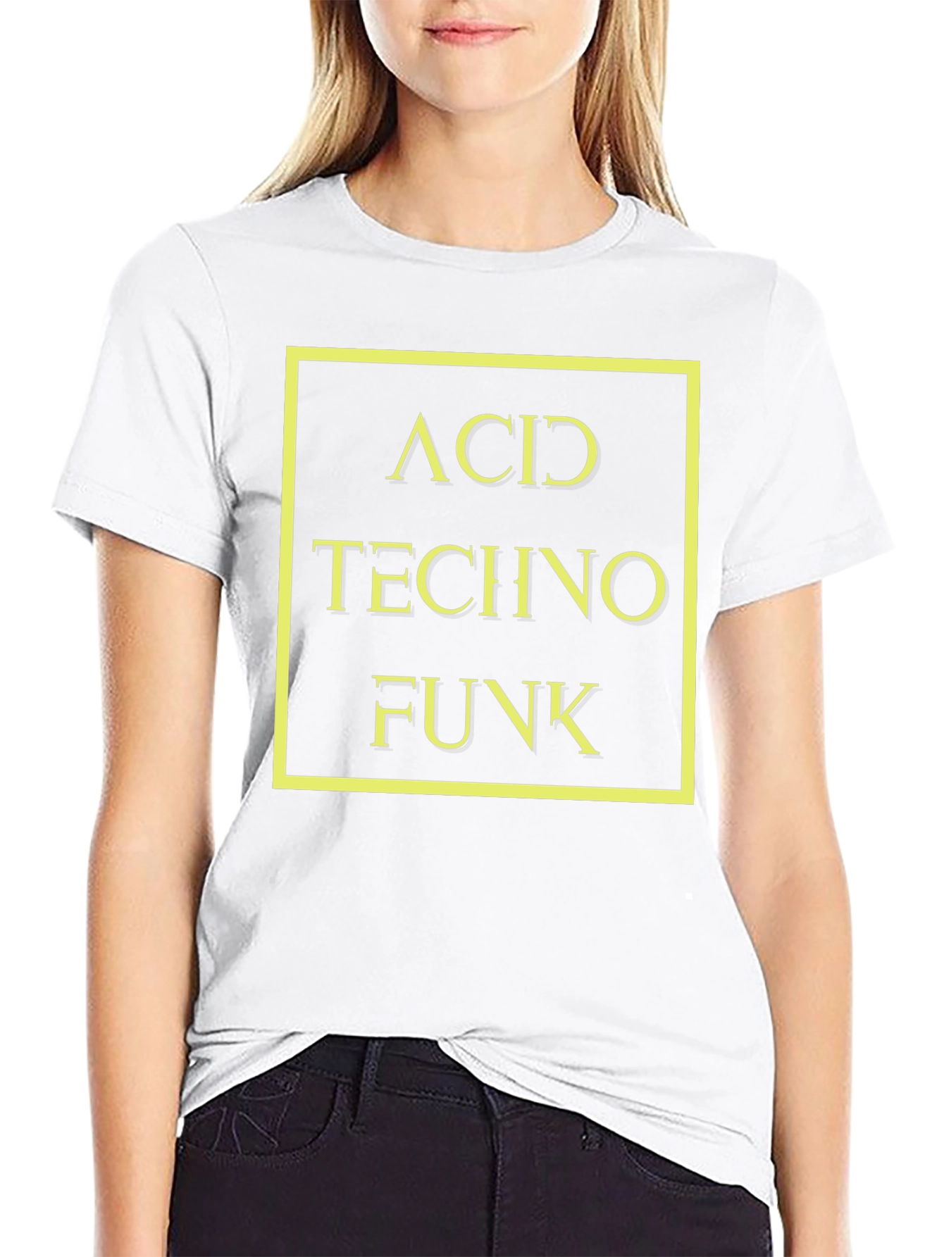 Acid Techno Funk Graphic T-Shirt - Black