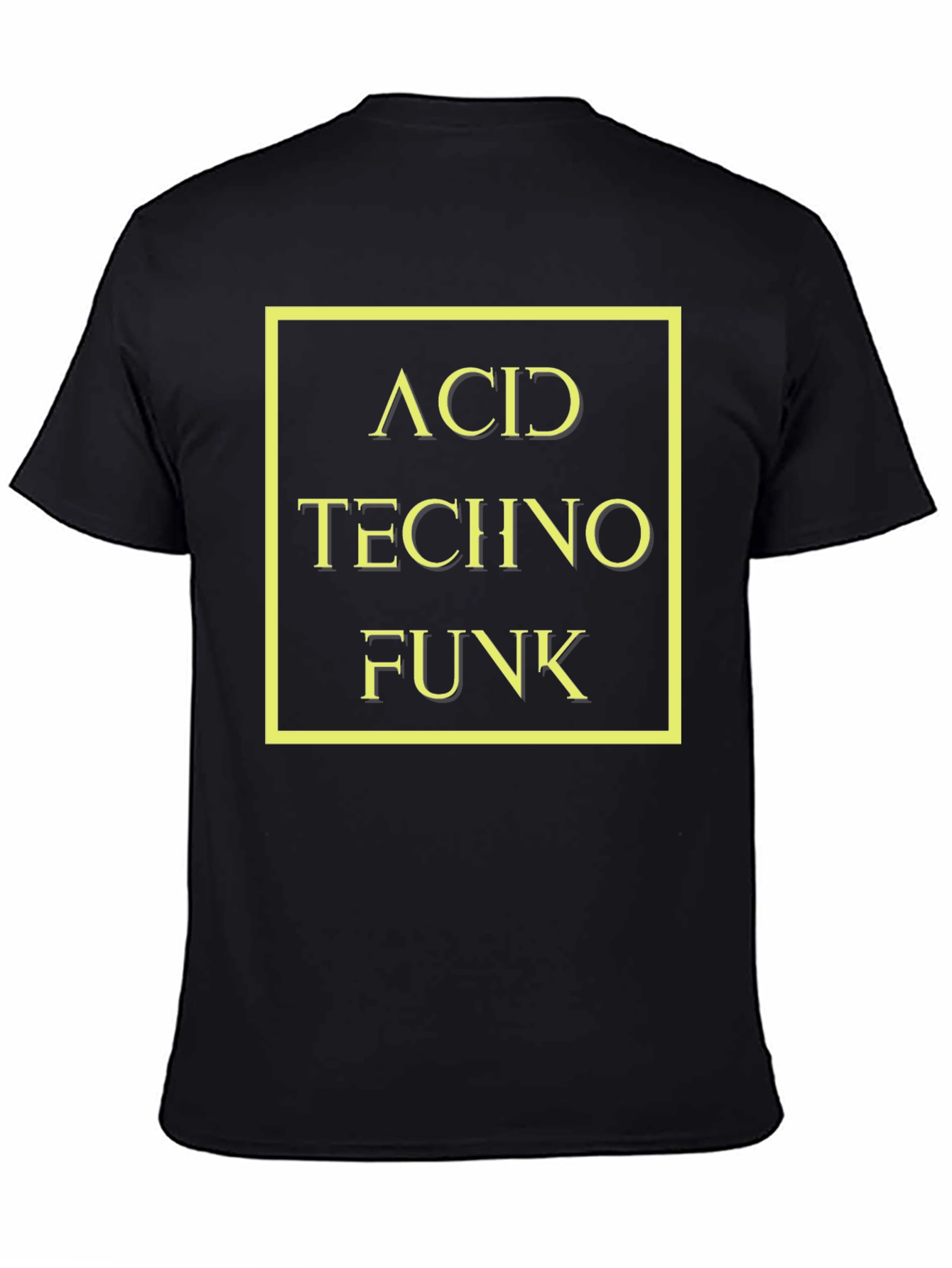 Acid Techno Funk Graphic T-Shirt - Black