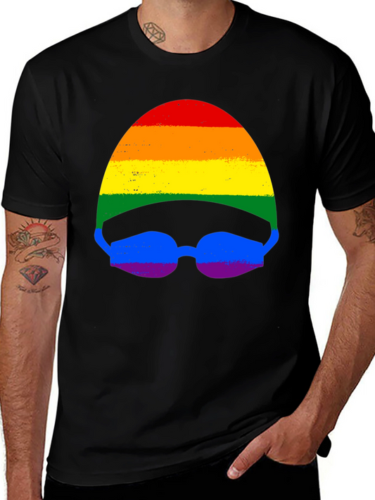 Rainbow Swimmer T-Shirt - Pride Month Apparel