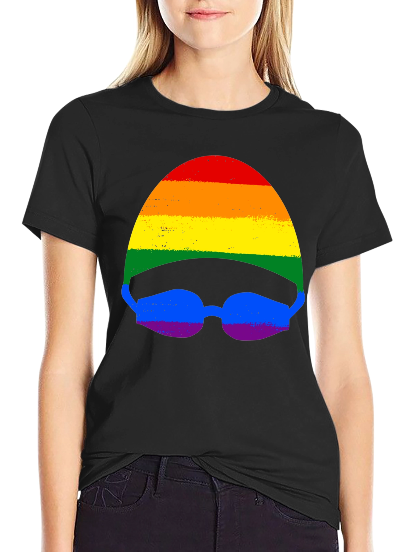 Rainbow Swimmer T-Shirt - Pride Month Apparel