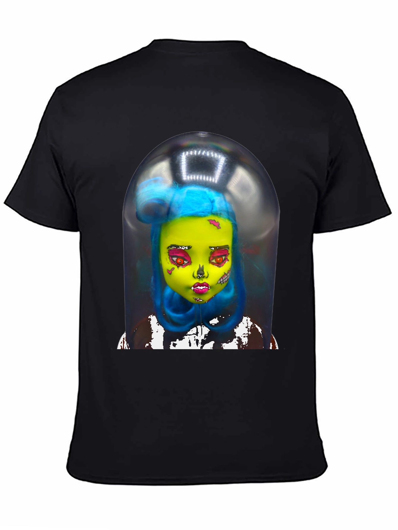 Surreal Doll Graphic Tee - Unique Art Shirt