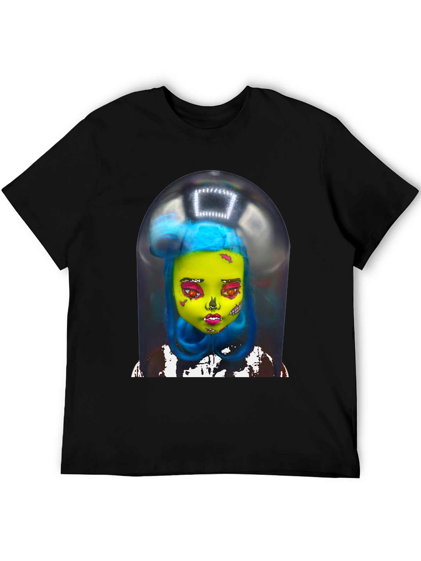 Surreal Doll Graphic Tee - Unique Art Shirt