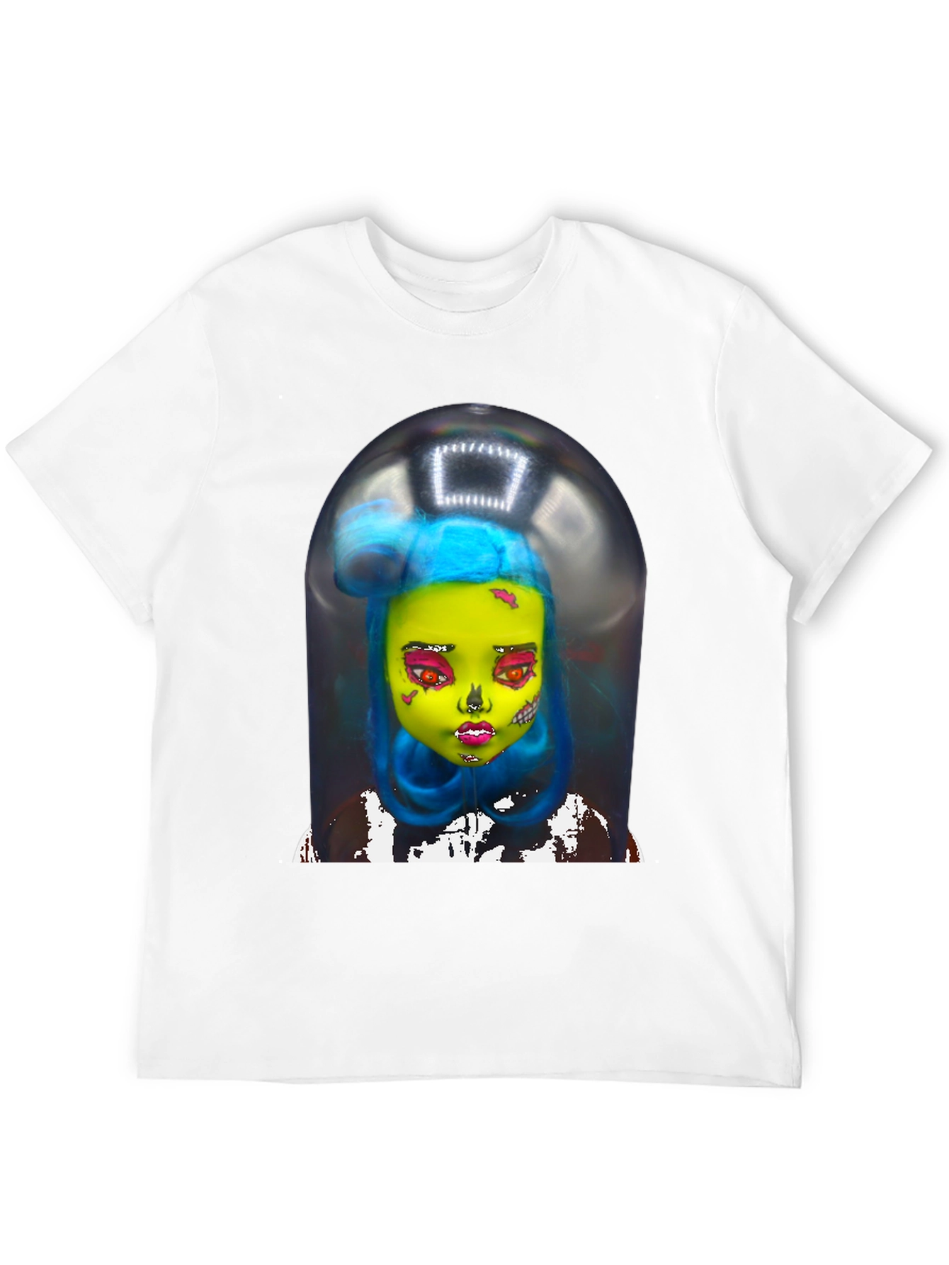 Surreal Doll Graphic Tee - Unique Art Shirt
