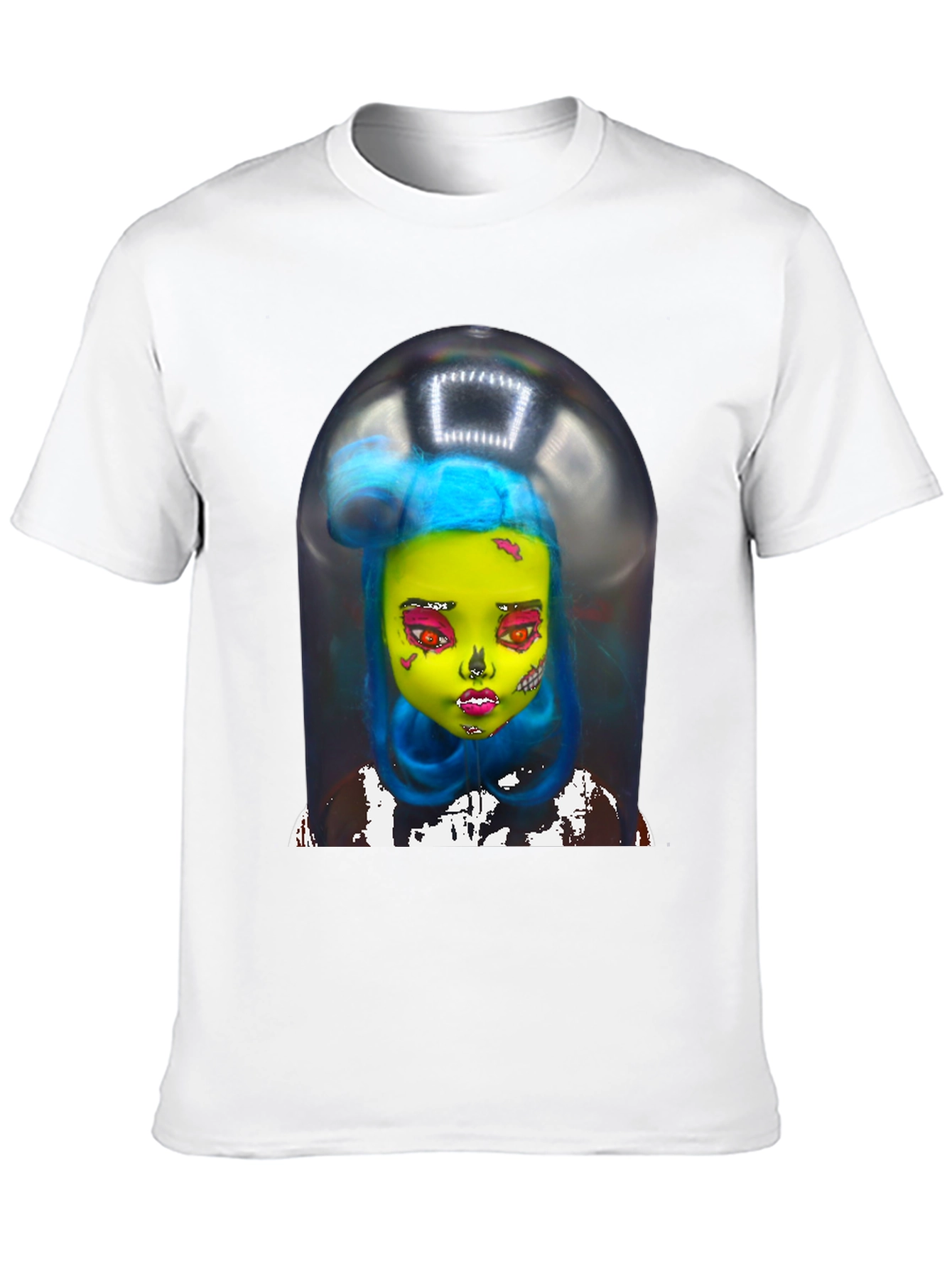 Surreal Doll Graphic Tee - Unique Art Shirt