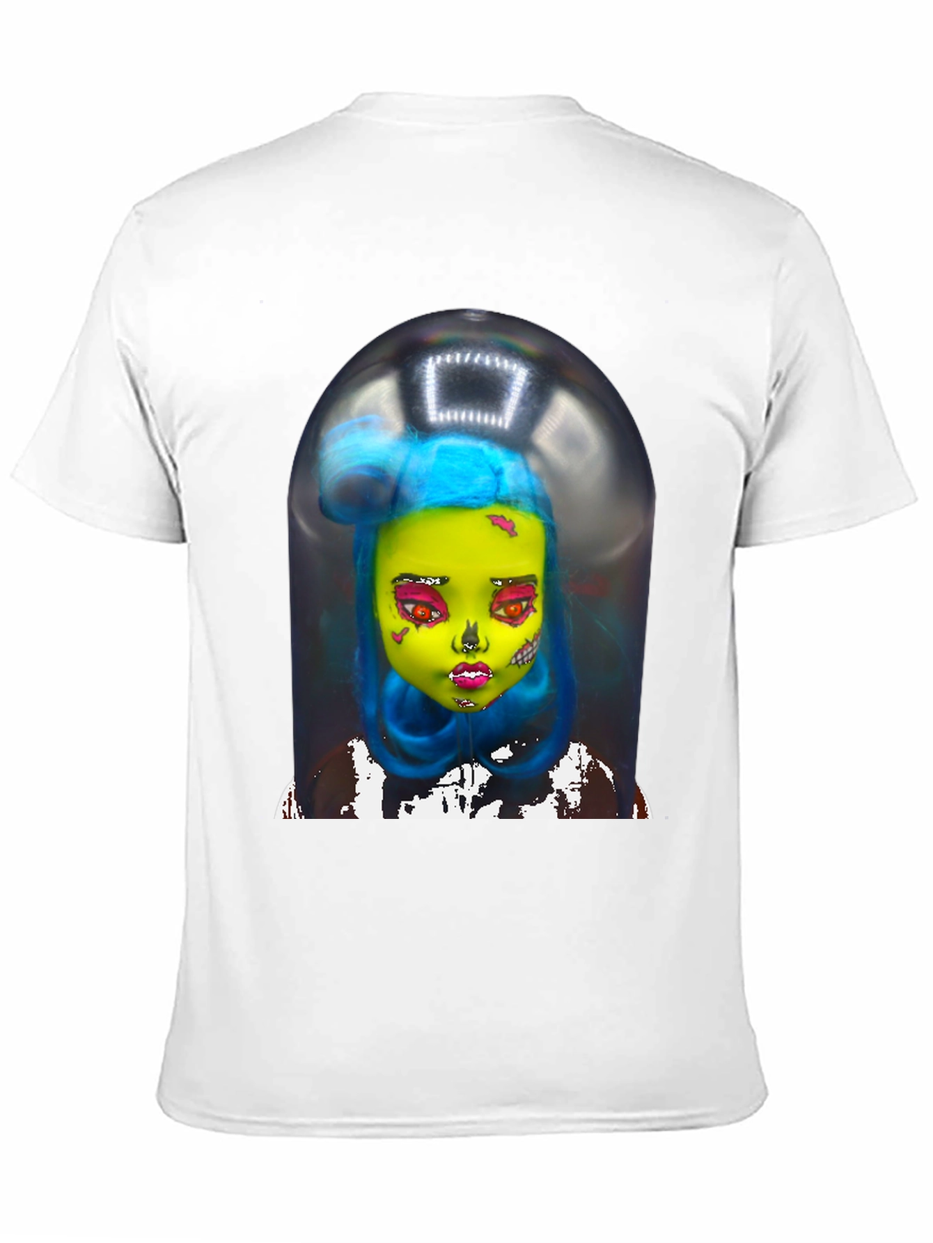 Surreal Doll Graphic Tee - Unique Art Shirt