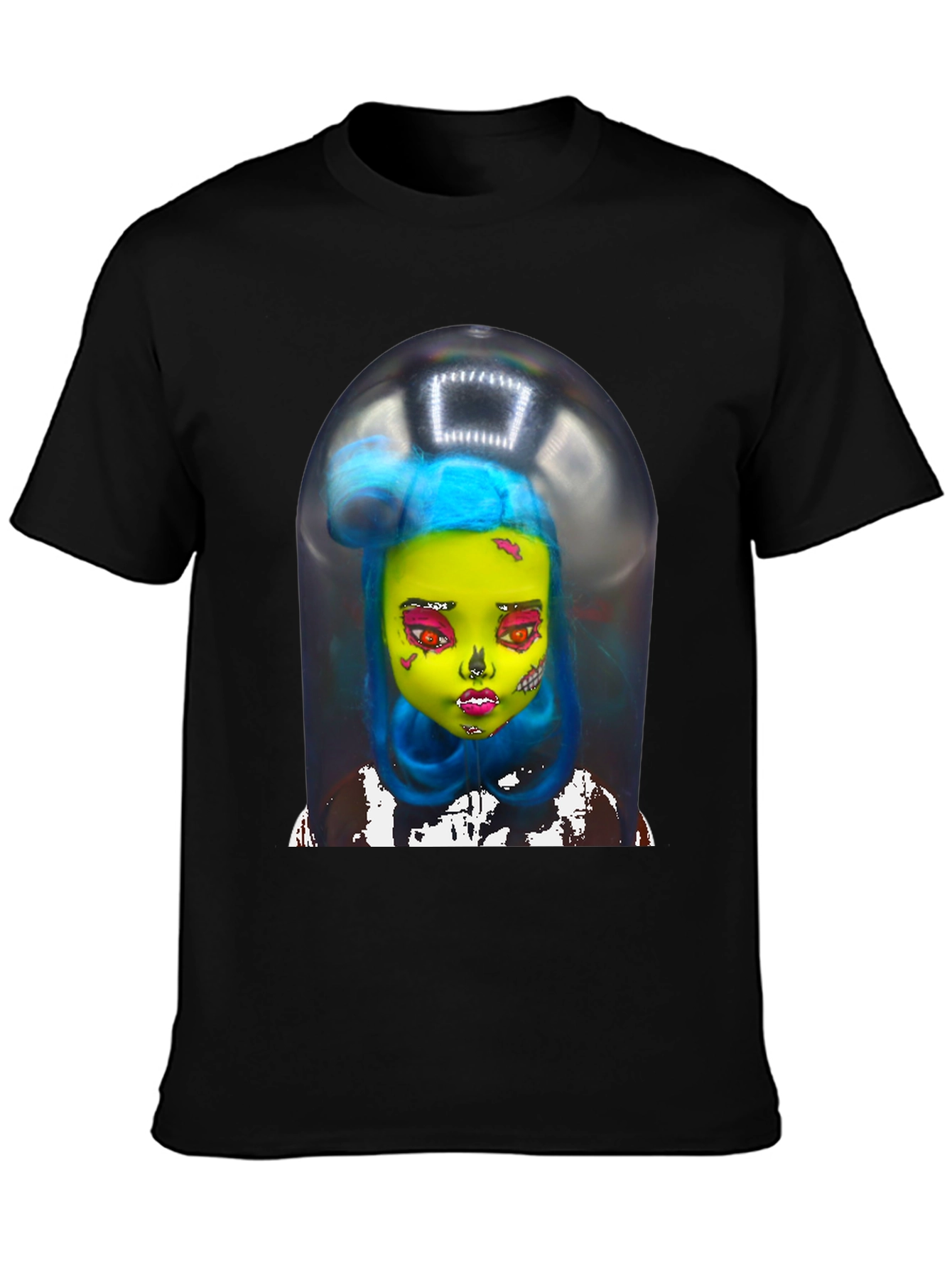 Surreal Doll Graphic Tee - Unique Art Shirt