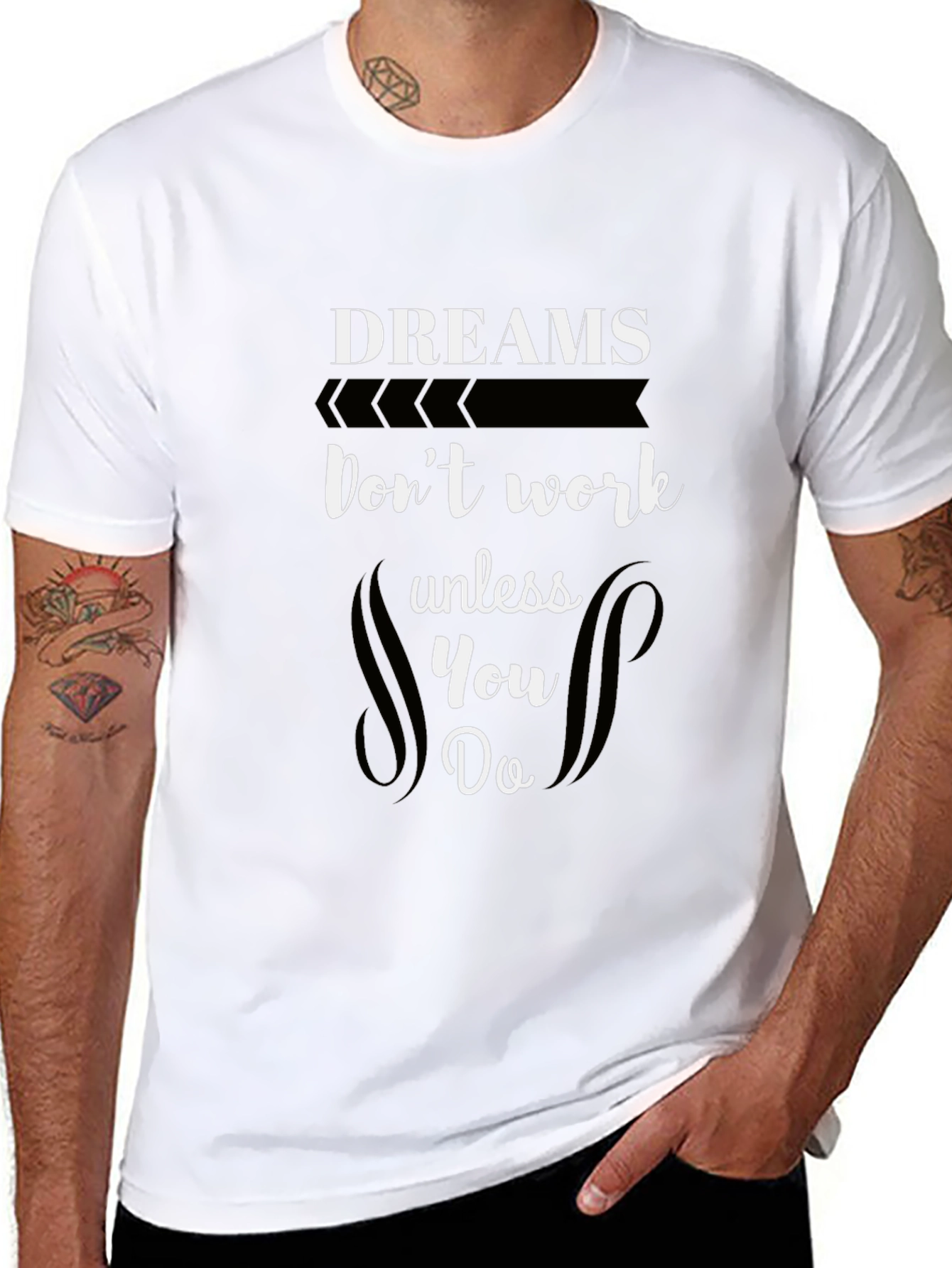 Dreams Dont Work T-Shirt - Motivational Black Tee