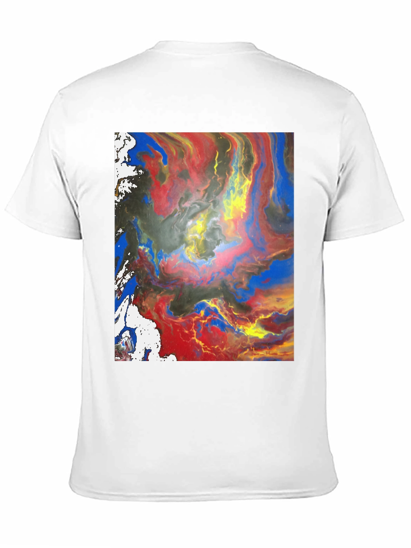 Abstract Art Black Tee - Modern Style