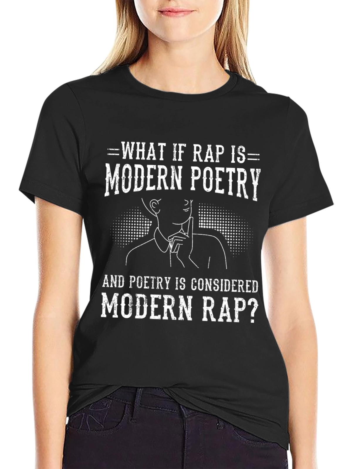 Modern Poetry T-Shirt: Rap vs. Poetry