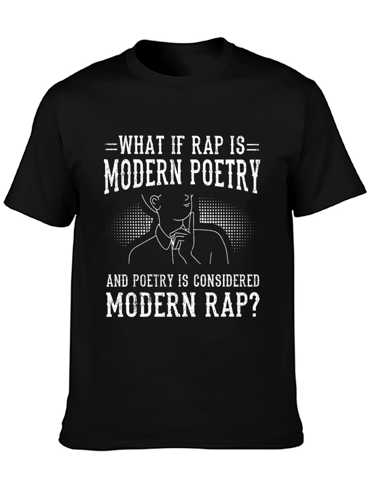 Modern Poetry T-Shirt: Rap vs. Poetry
