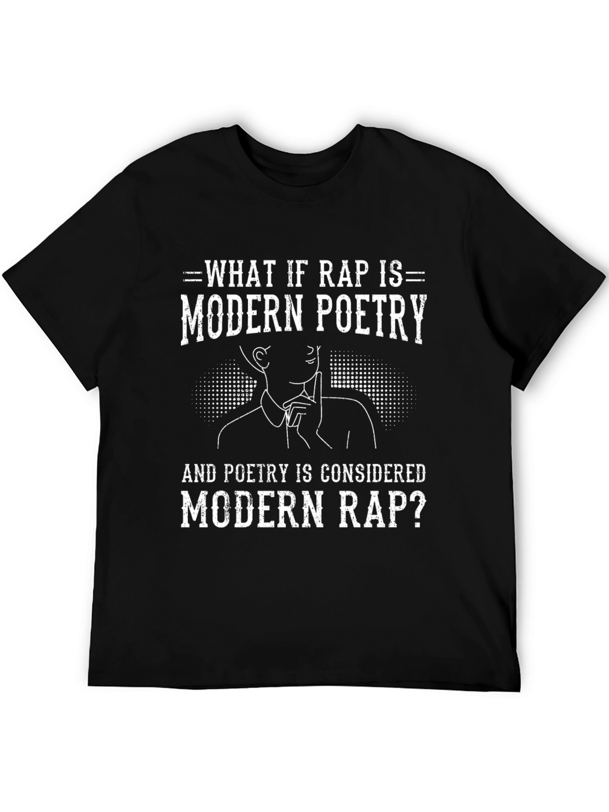 Modern Poetry T-Shirt: Rap vs. Poetry