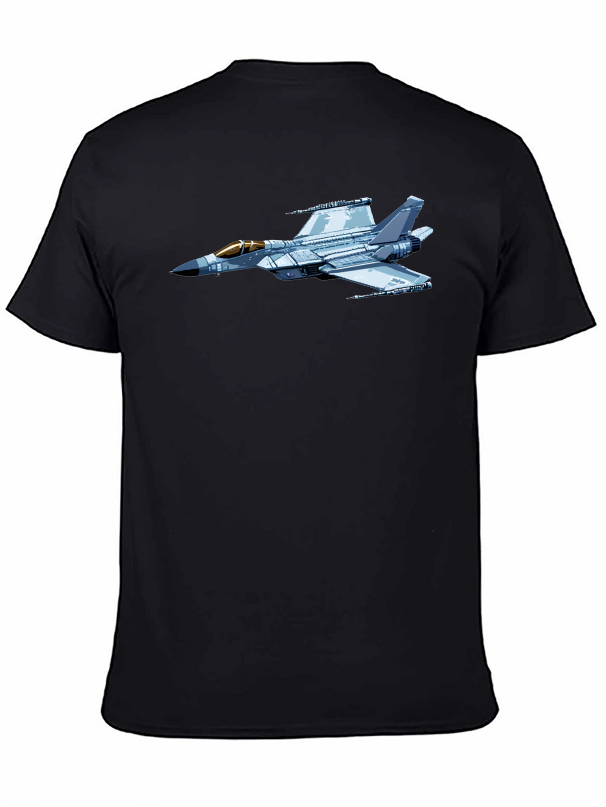 Jet Fighter Graphic Black T-Shirt