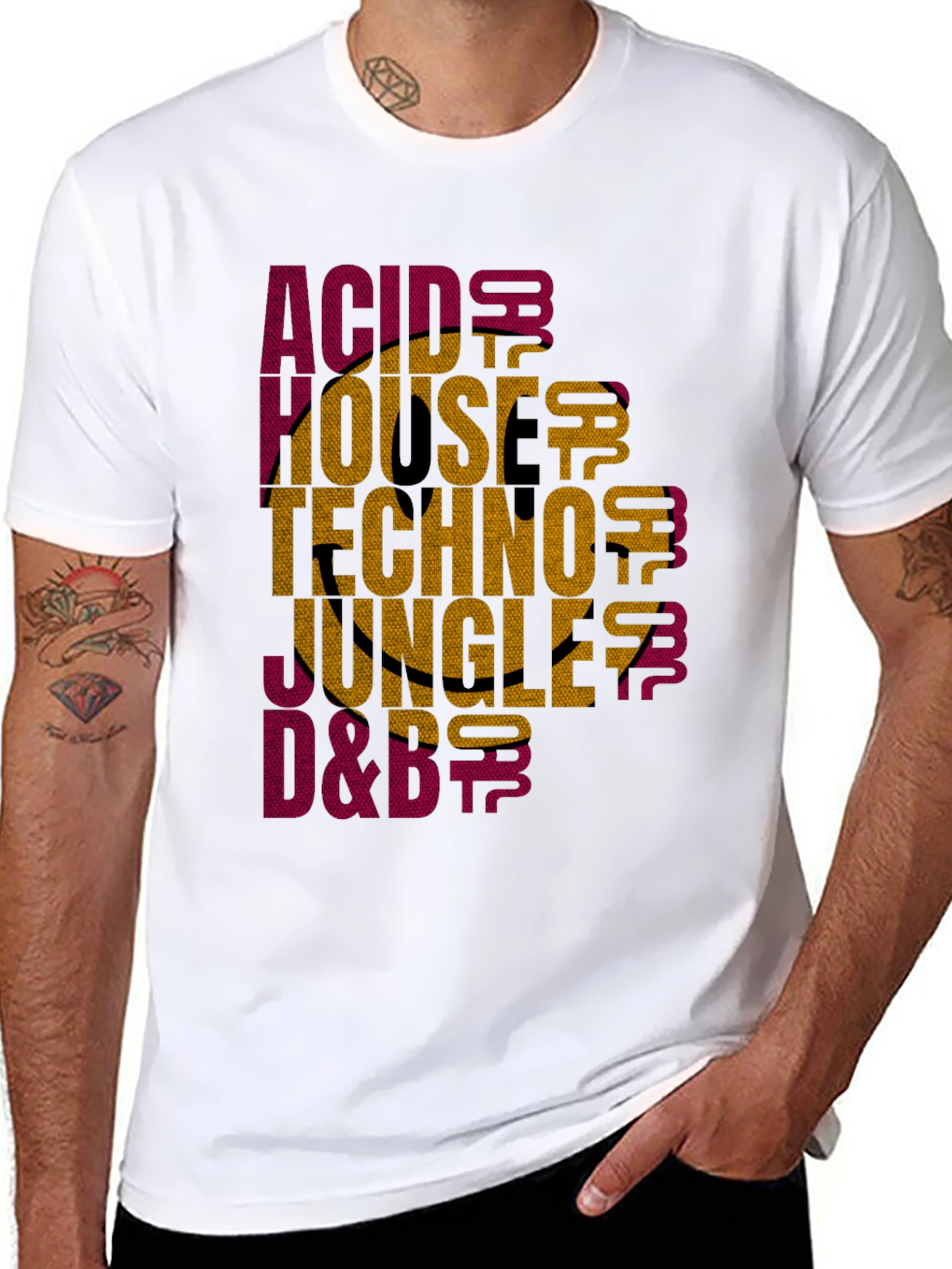 Acid House Techno Music Graphic T-Shirt