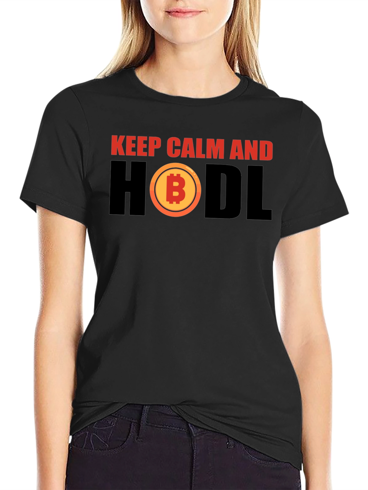 Keep Calm HODL Bitcoin Crypto T-Shirt