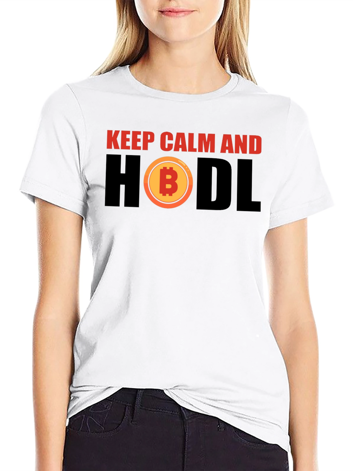 Keep Calm HODL Bitcoin Crypto T-Shirt
