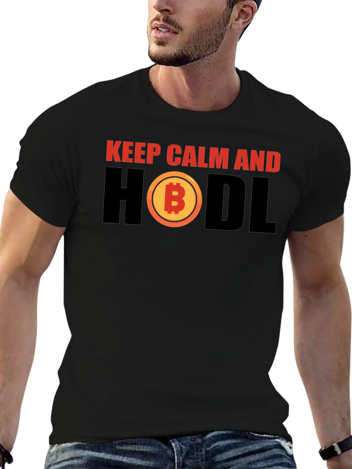 Keep Calm HODL Bitcoin Crypto T-Shirt