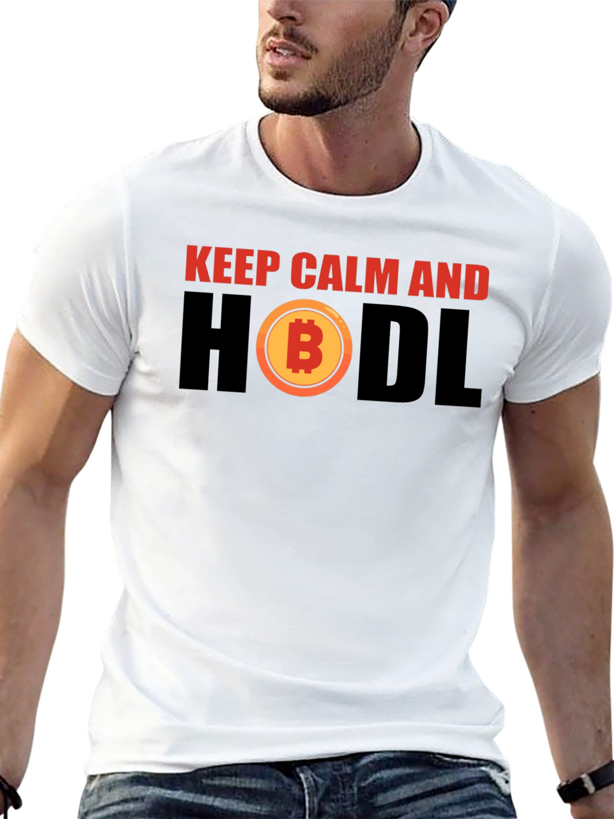 Keep Calm HODL Bitcoin Crypto T-Shirt