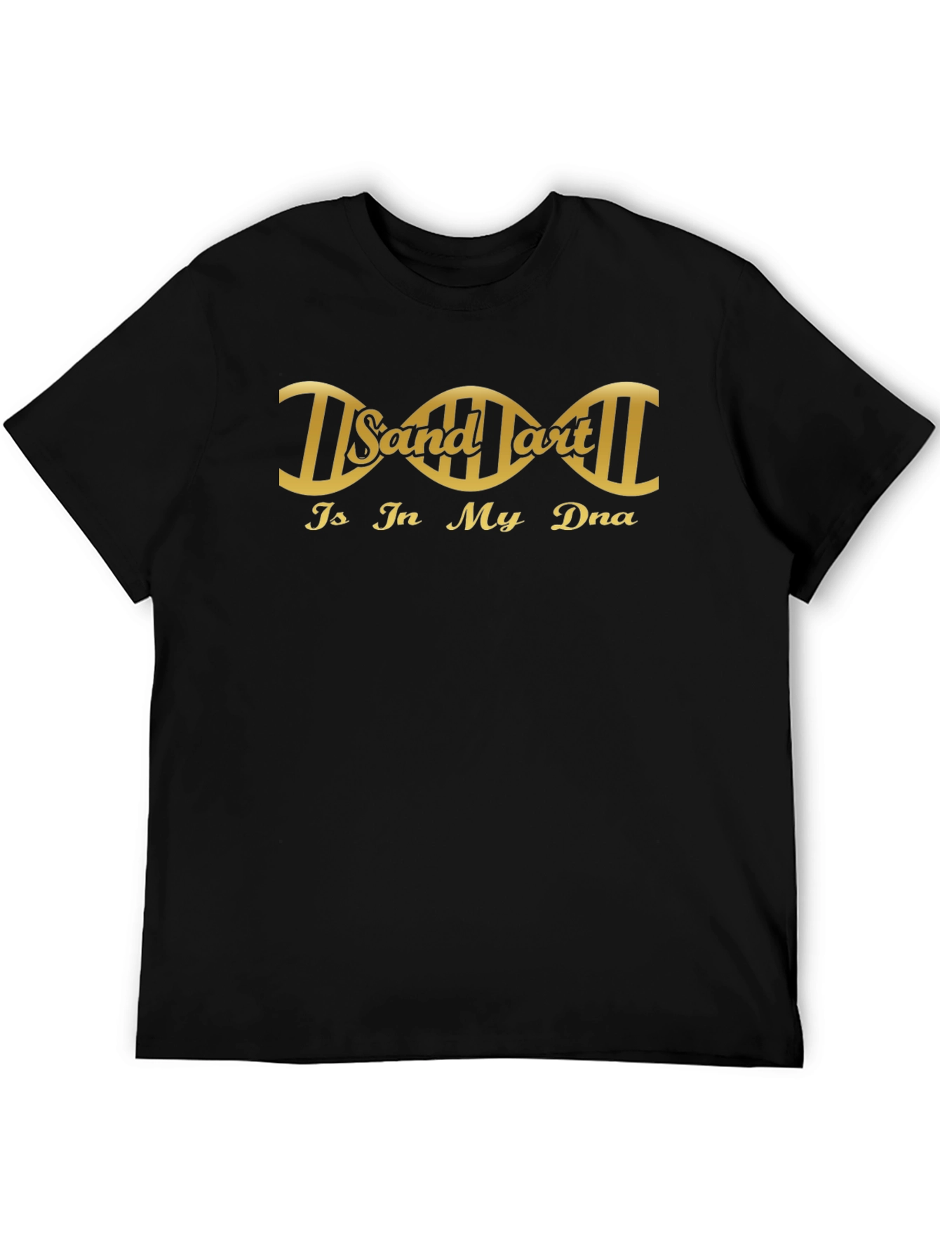 Sand Art DNA Graphic Tee - Black