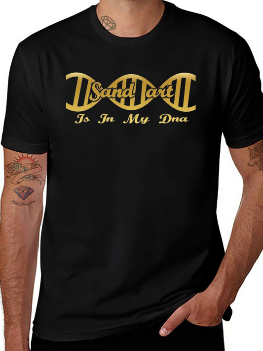 Sand Art DNA Graphic Tee - Black