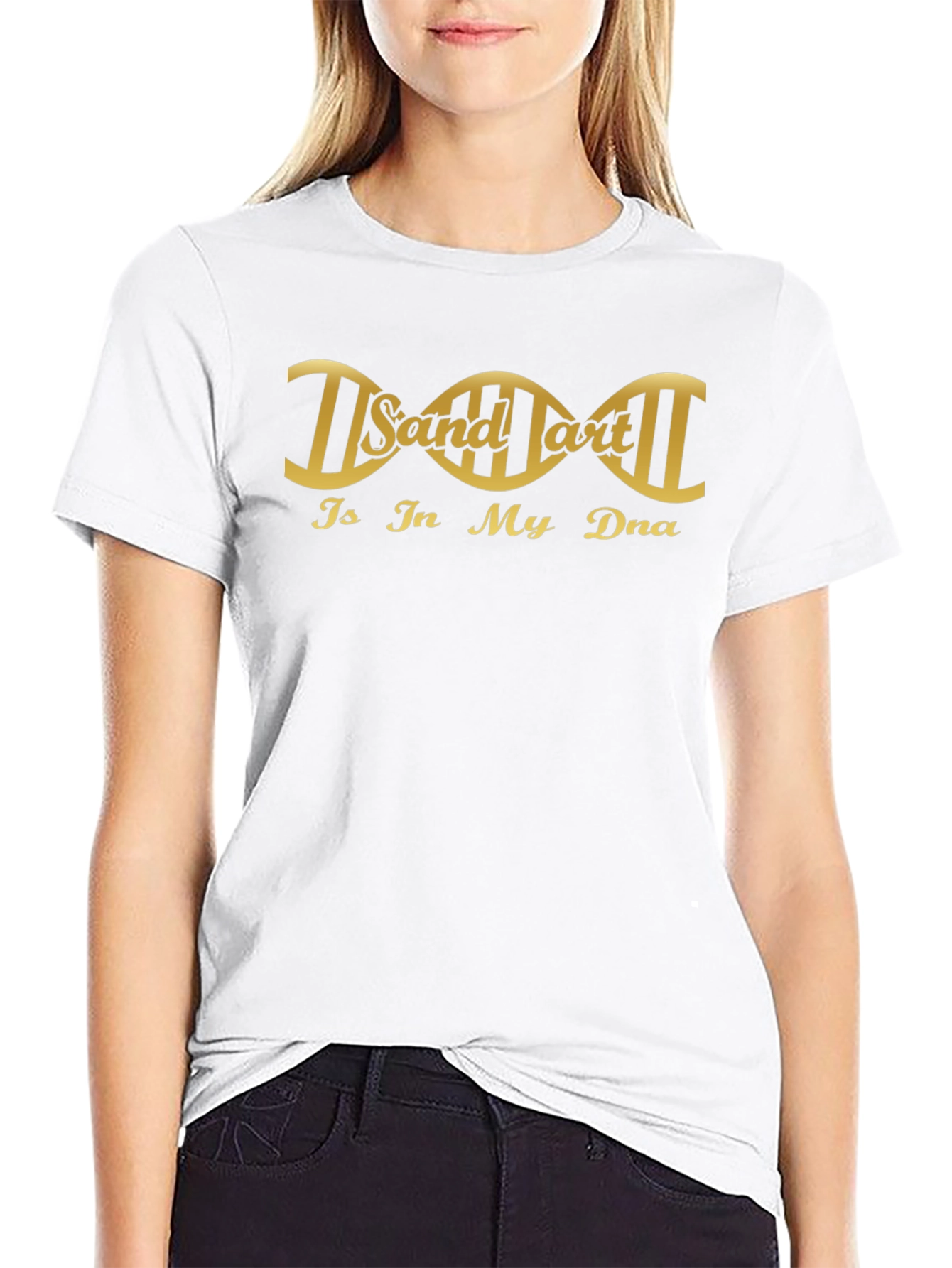 Sand Art DNA Graphic Tee - Black