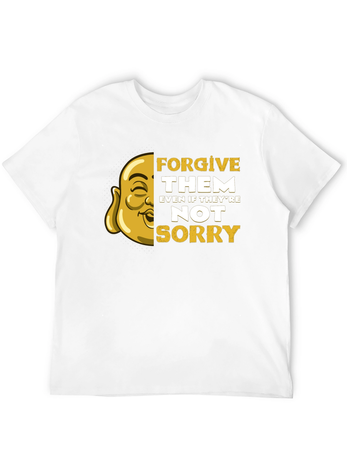 Forgive Them Graphic Tee - Buddha Art T-Shirt