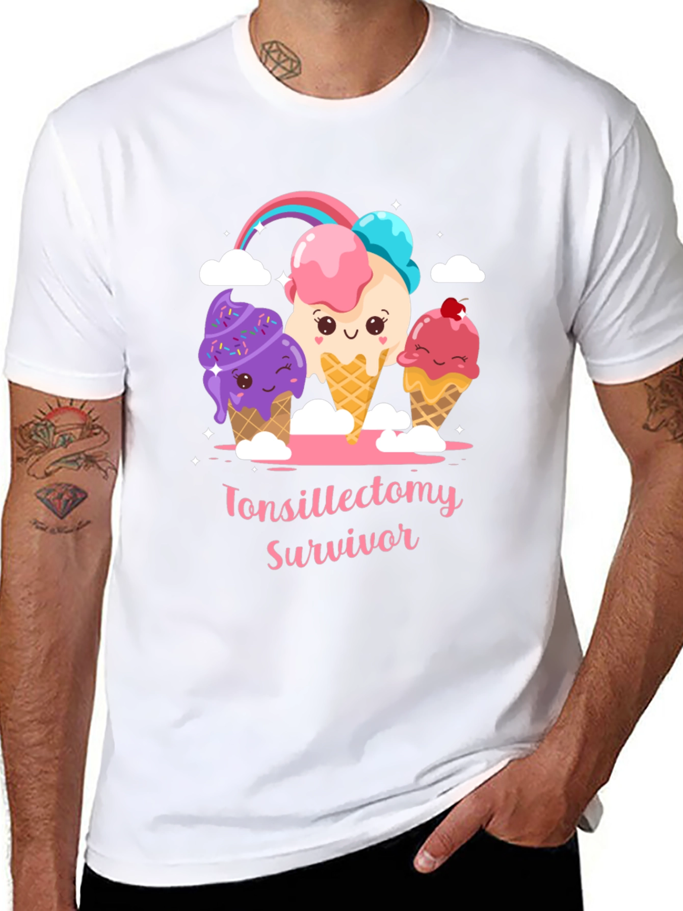 Tonsillectomy Survivor Ice Cream T-Shirt